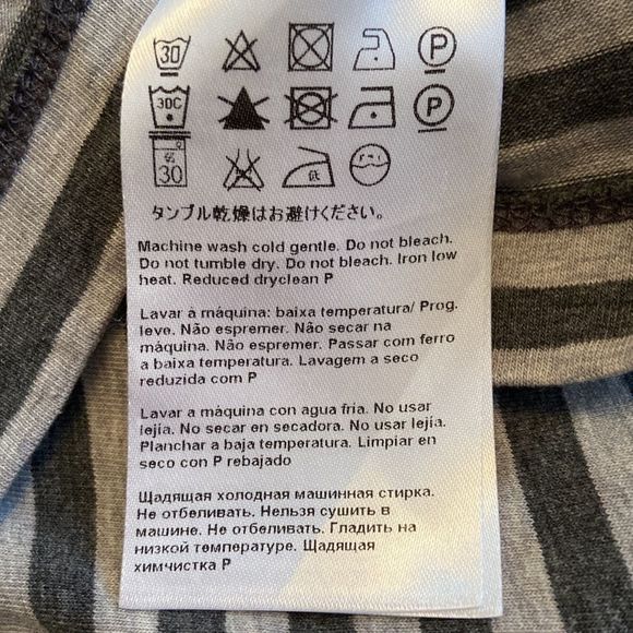 ESCADA Sport Striped Cotton Long Sleeve T-Shirt - Picture 7 of 9